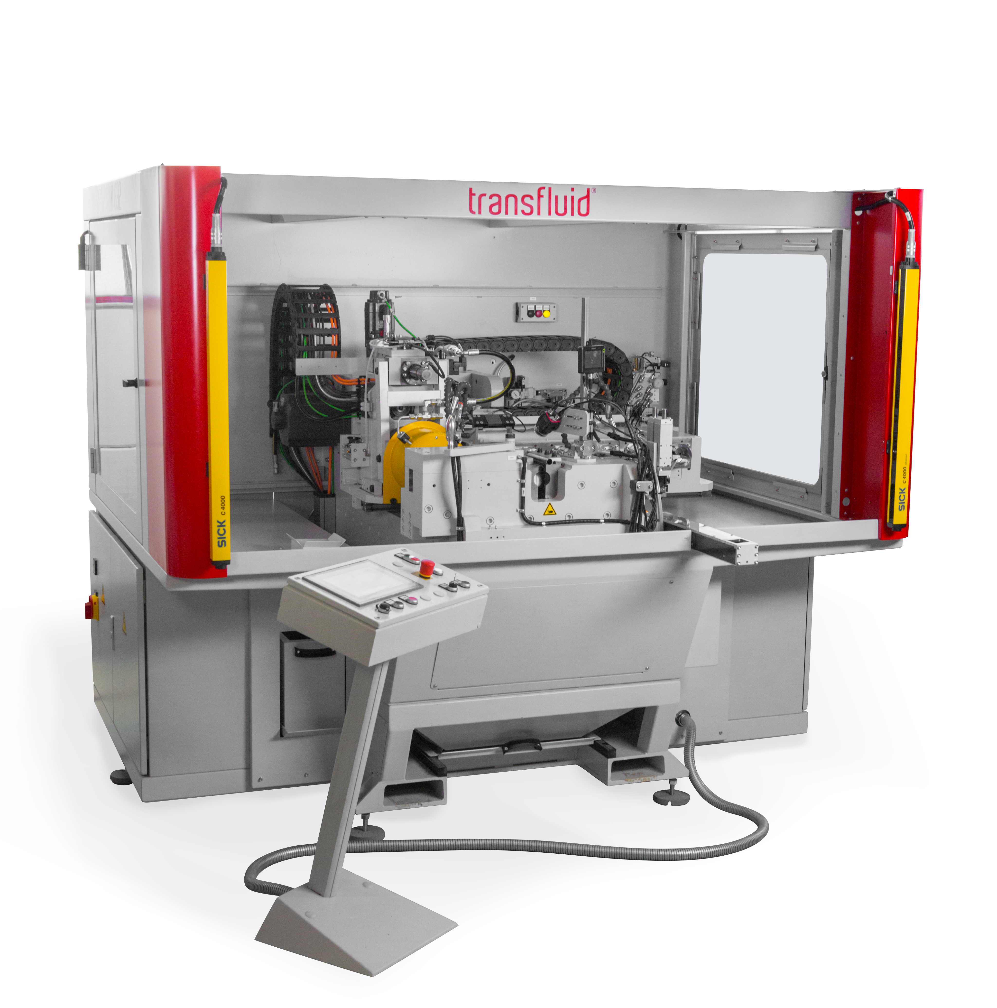 Transfluid CNC-Kombinationsmaschine REB SRM zur Rohrumformung und Rohrendenbearbeitung.
