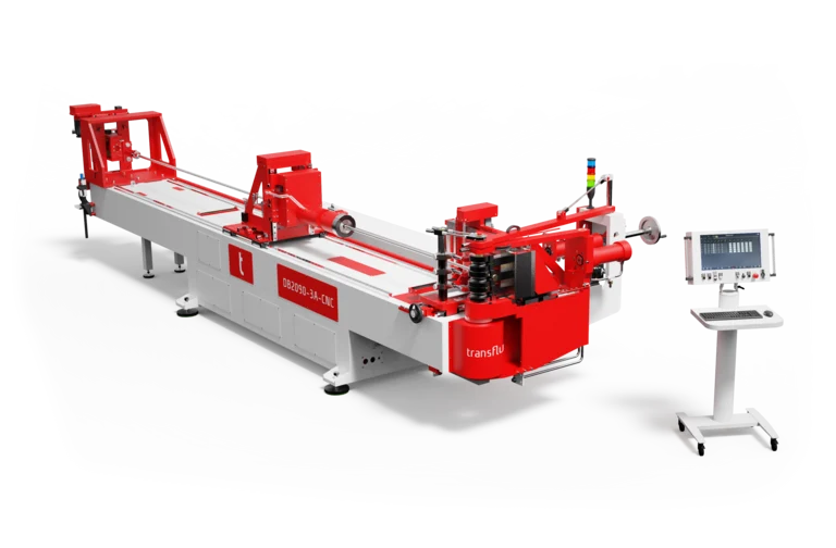 Curvadora de tubos semiautomática con mandril interior